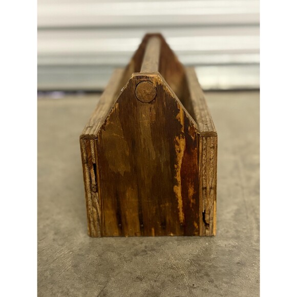 Vintage Small Wooden Child's Kid's Tool Box Flower Planter Vintage Home Decor - Picture 3 of 7